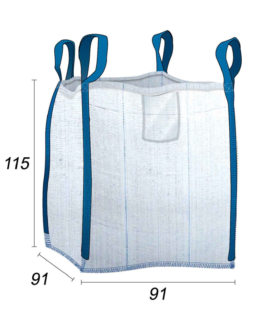 Big Bag Filtrante Reciclaje de agua - 91X91X115