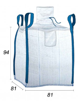 Big Bag Laminado 100% Impermeable 500 litros - 81X81X94