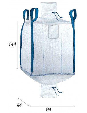 Big Bag FIBC Alimentario 1 tonelada - 94X94X144