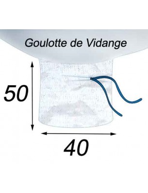 Big Bag Doublé pour les déchets de verre Goulotte de Vidange 40x50
