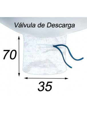 Big Bag de 1 tonelada de patata - 99X99X164  Válvula de Descarga 35X70