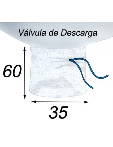 Big Bag Clásico - 99X99X164  Válvula de Descarga 35X60